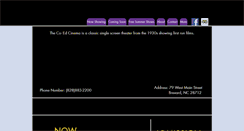 Desktop Screenshot of coedcinema.com